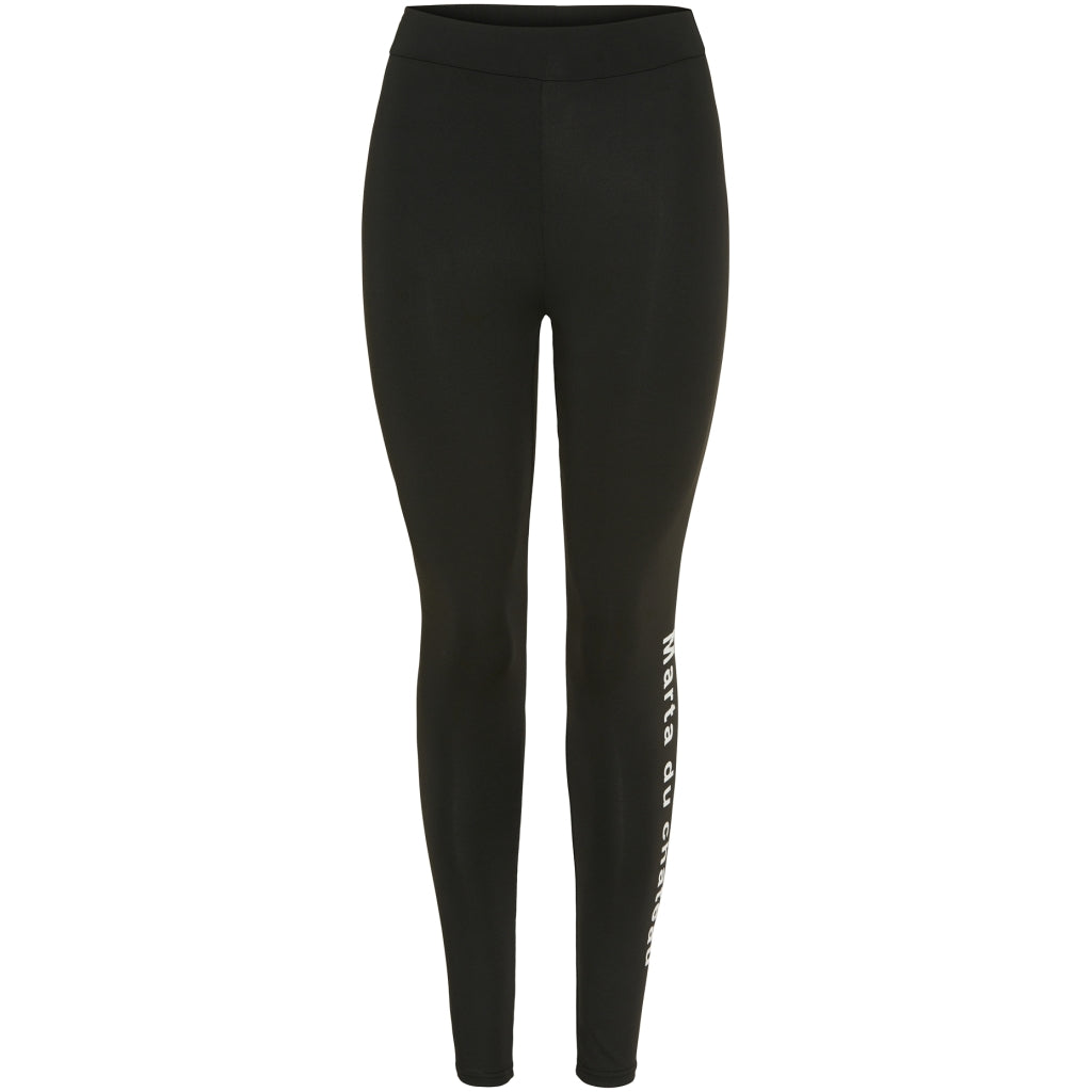 MARTA DU CHATEAU Ladies Leggings Leggins Black letter
