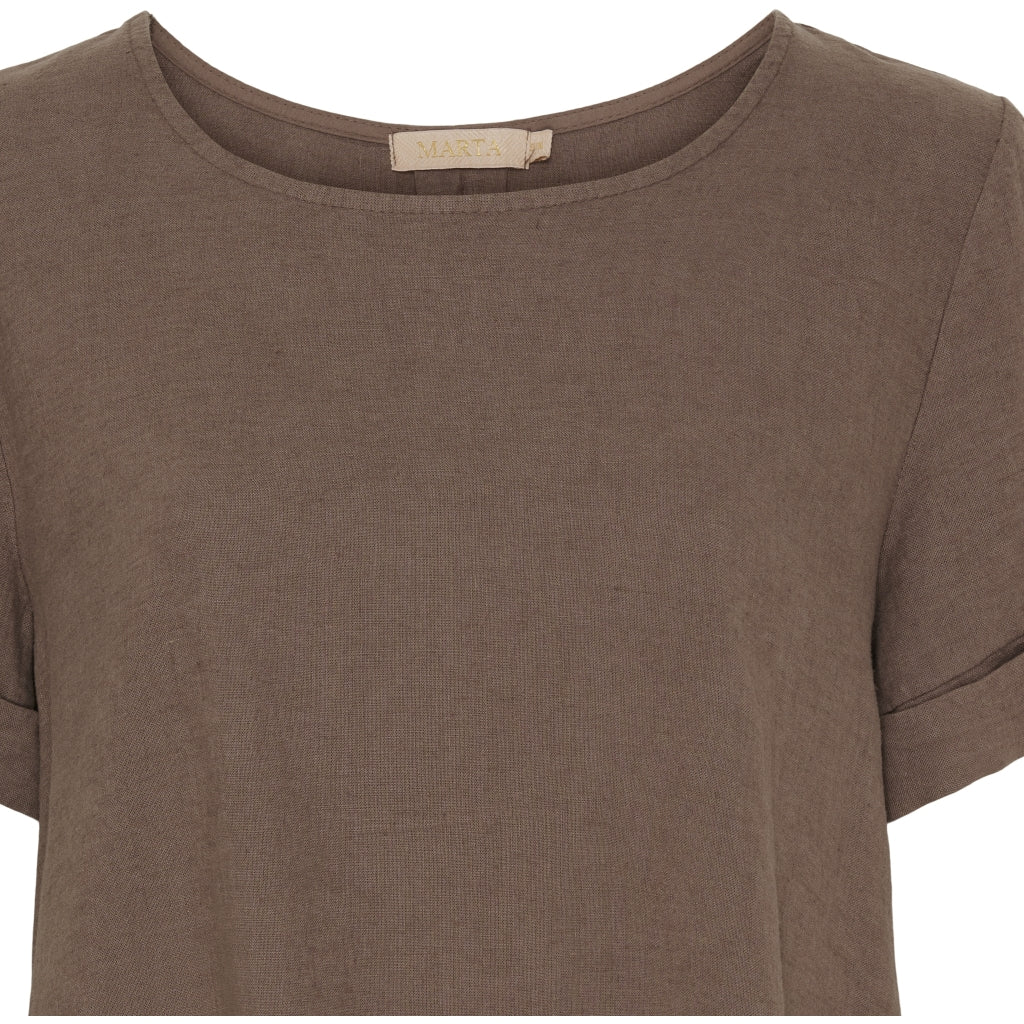 MARTA DU CHATEAU Marta Du Chateau dame bluse MdcNatalie 83893 Blouse Cold brown