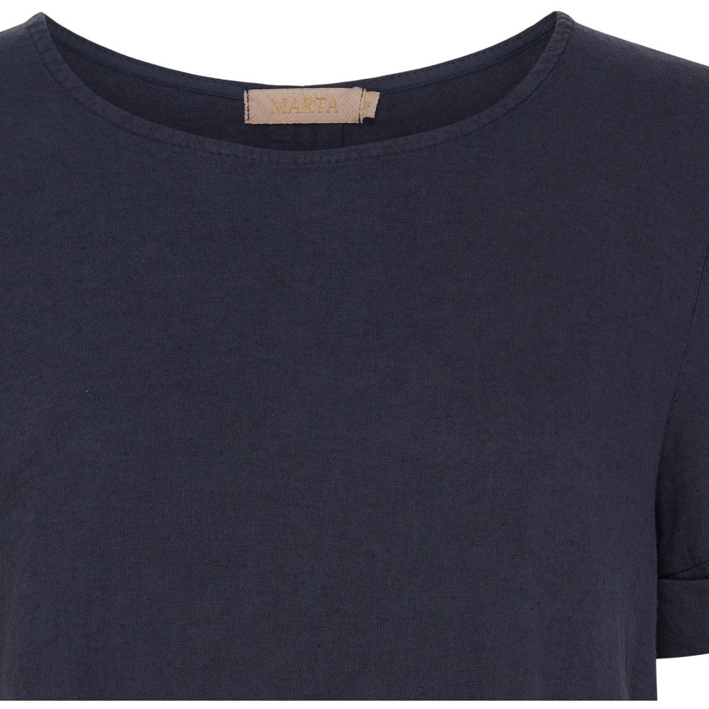 MARTA DU CHATEAU Marta Du Chateau dame bluse MdcNatalie 83893 Blouse Navy 5512