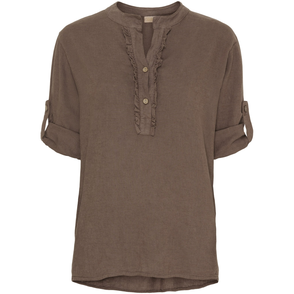 MARTA DU CHATEAU Marta Du Chateau dame skjorte 85137-1 Shirt Cold brown