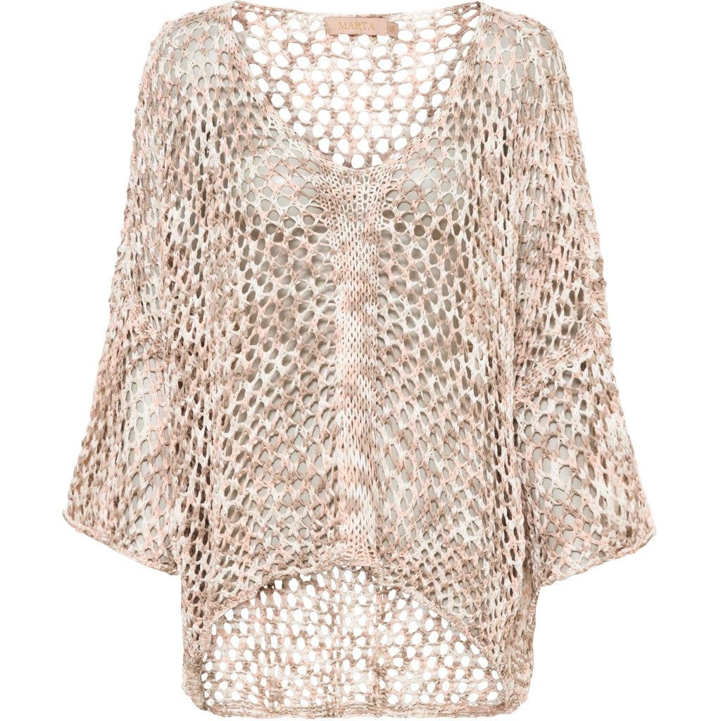 MARTA DU CHATEAU Marta du chateau dame strik 265 Knit Multi Beige