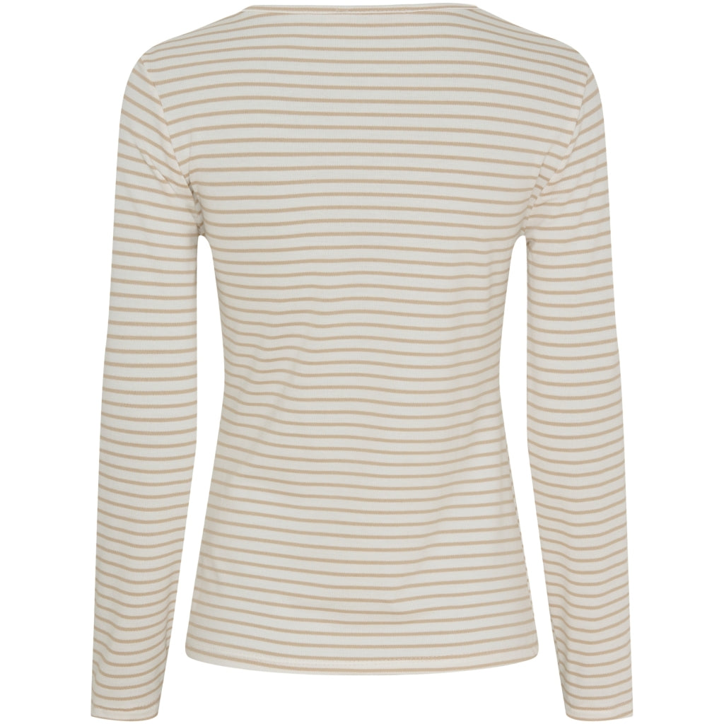 MARTA DU CHATEAU Marta Du Chateau teen t-shirt MdcNancy LS Tee Beige/white