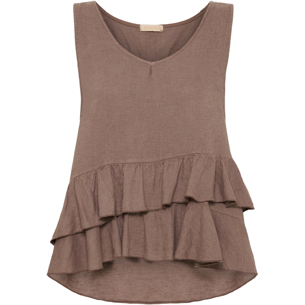 MARTA DU CHATEAU Marta Du Chateau dame top 84511 Top Cold brown
