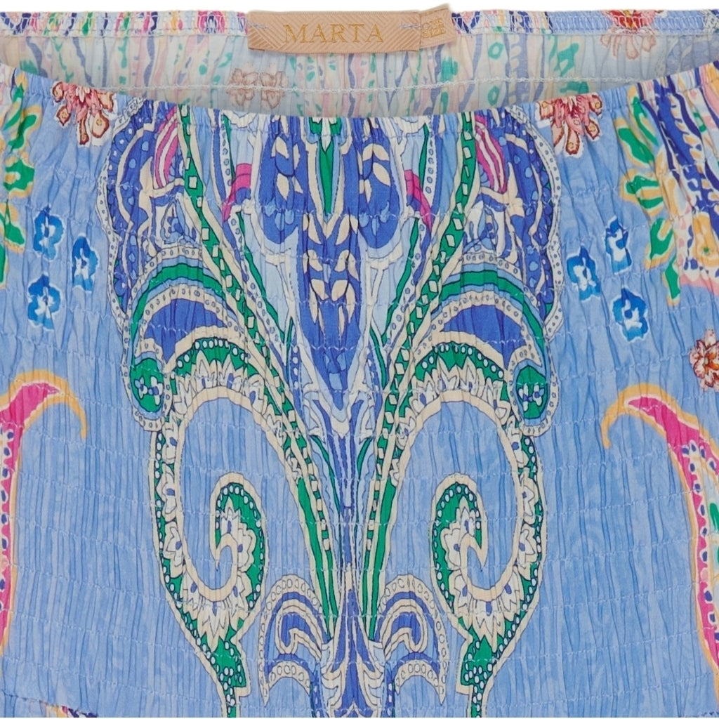 MARTA DU CHATEAU Marta Du Chateau teen nederdel MDCJOSEFINA 5849 teen Skirt 1274TpsPrintCeleste