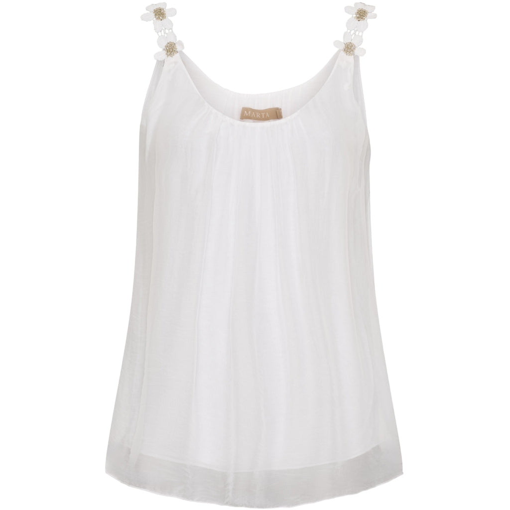 MARTA DU CHATEAU Marta du chateau dame top 61321 Top White