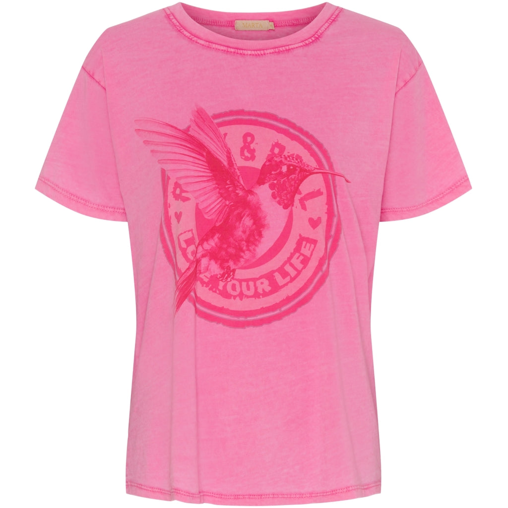 MARTA DU CHATEAU MdcInge Tee T-shirt Pink/Pink Hummingbird