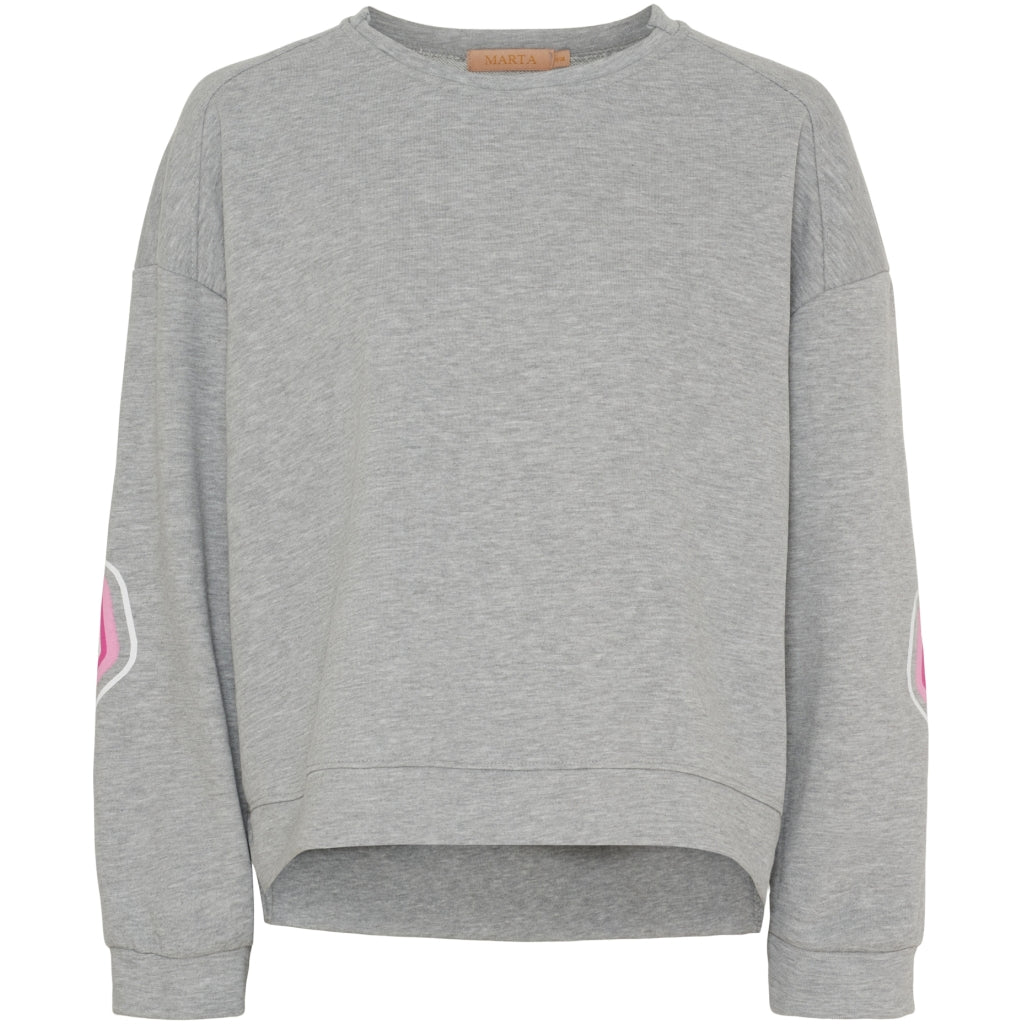MARTA DU CHATEAU MdcNadine Sweatshirt Sweatshirt Light Grey