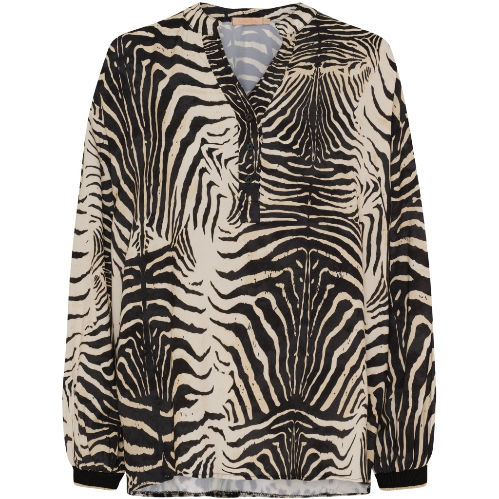 MARTA DU CHATEAU MdcVeronique Shirt Shirt Nero Zebra