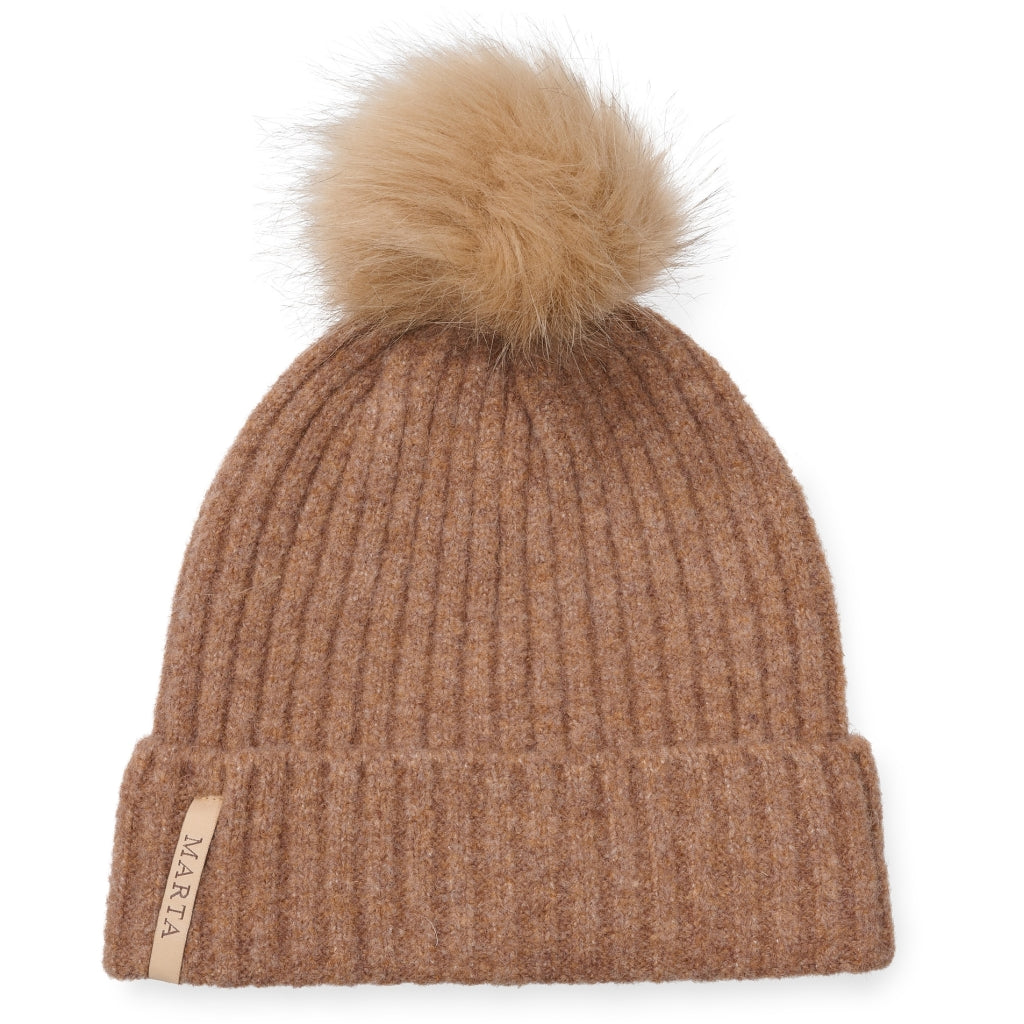 MARTA DU CHATEAU Pompom hat Hats Brown