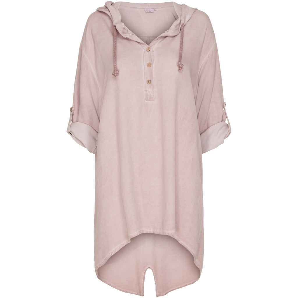 MARTA DU CHATEAU Bluse med hætte 3125-V Restudsalg Old Rose