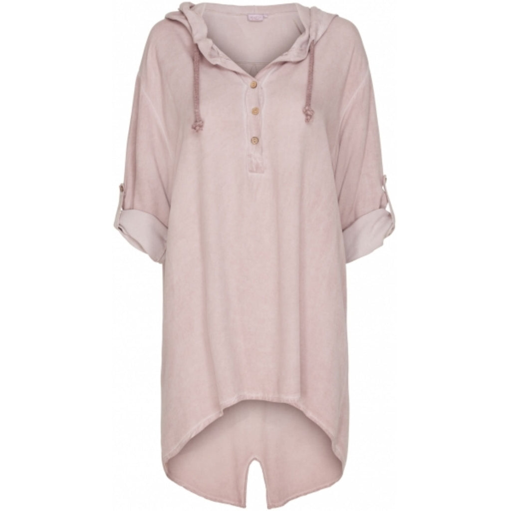 MARTA DU CHATEAU Bluse med hætte 3125-V Tunica Old Rose