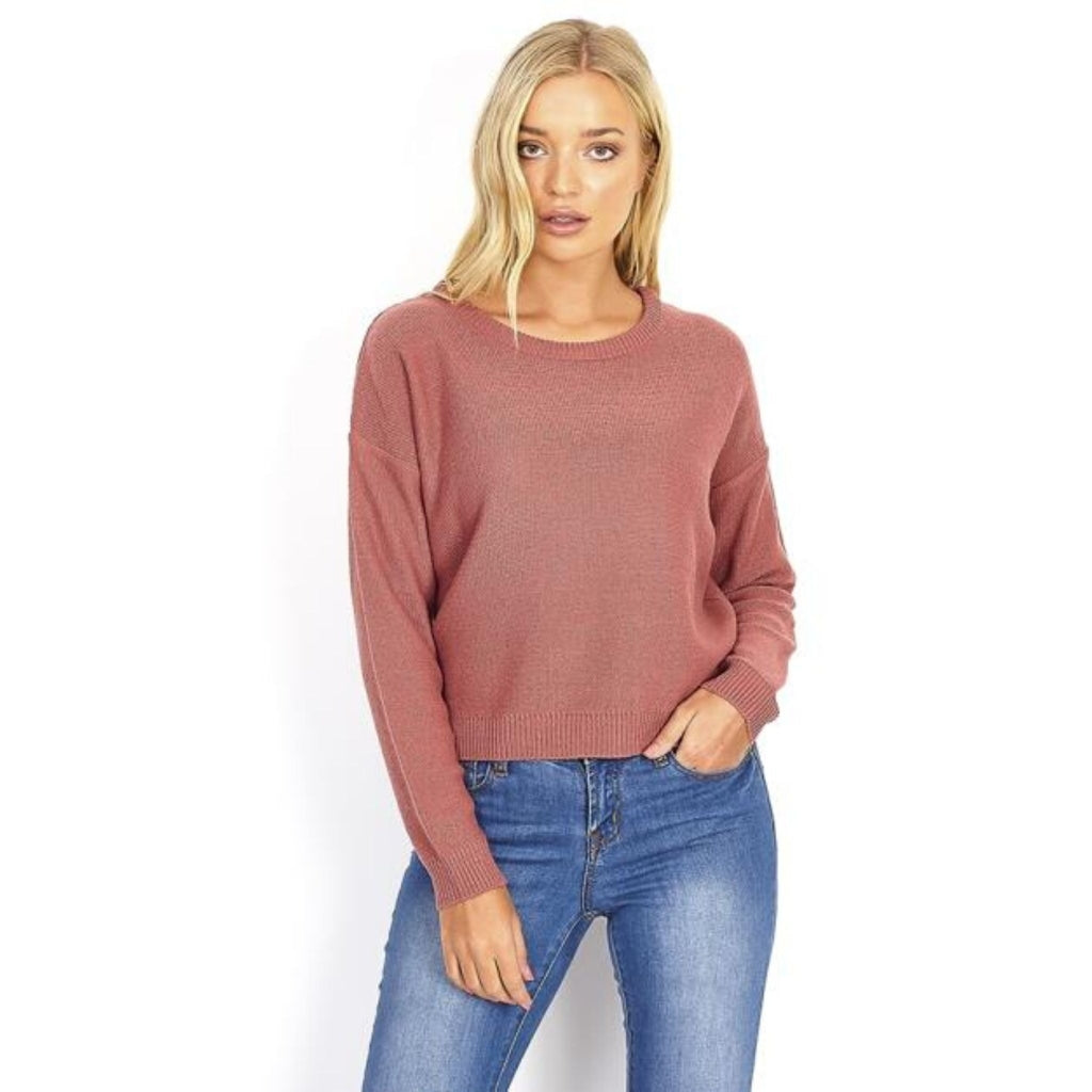 MARTA DU CHATEAU Brave Soul Langærmet strik Restudsalg Dusty Pink