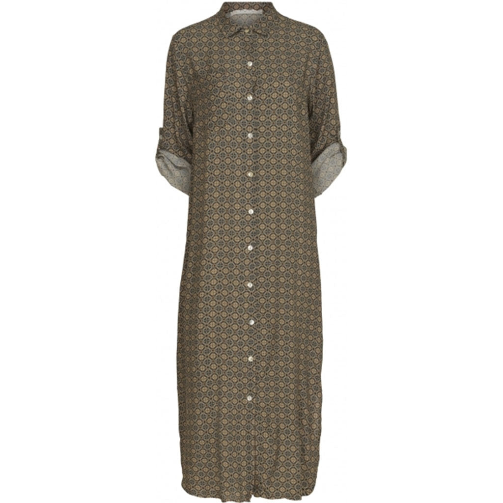 MARTA DU CHATEAU Lang skjortekjole 10663 Restudsalg Grey