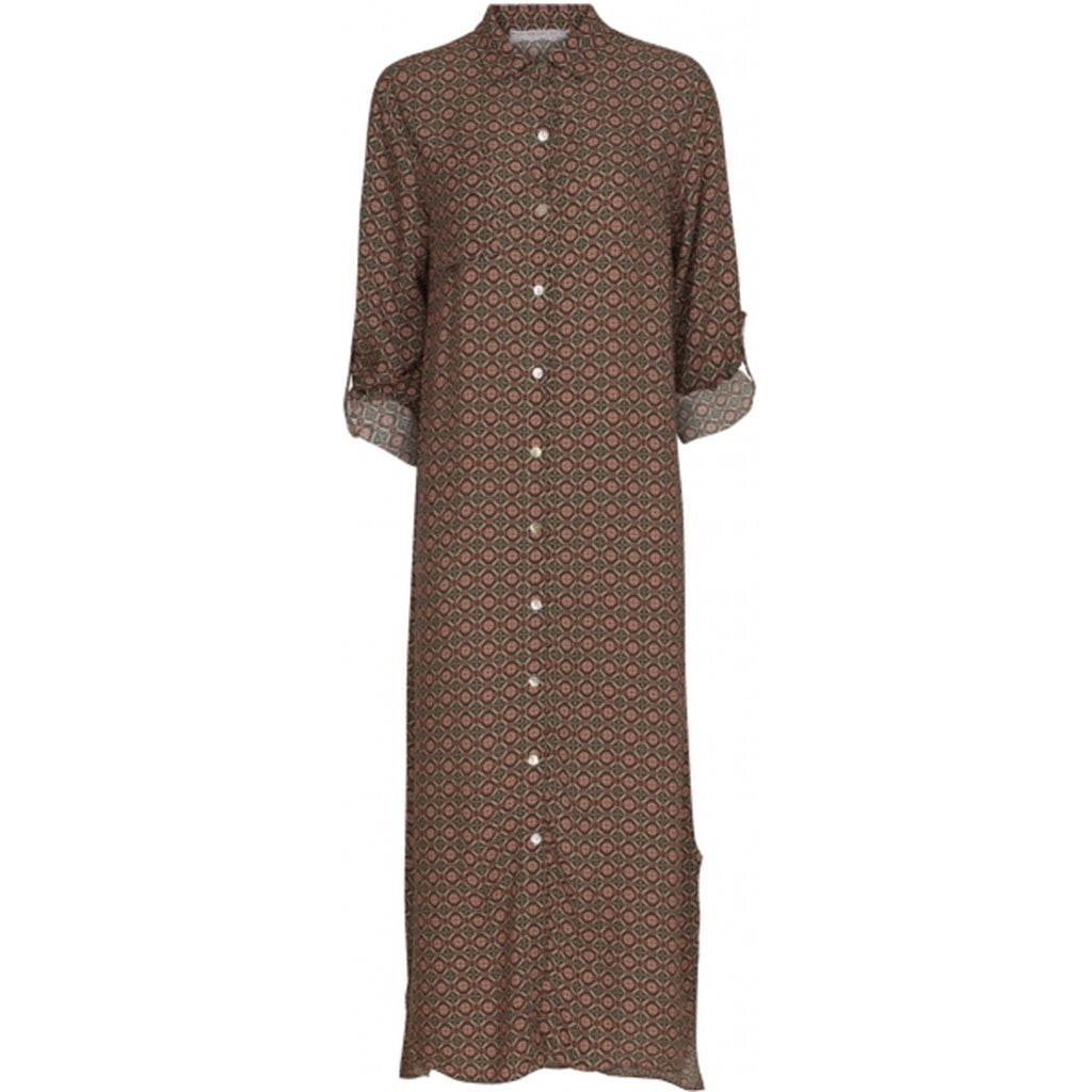 MARTA DU CHATEAU Lang skjortekjole 10663 Restudsalg Rosa