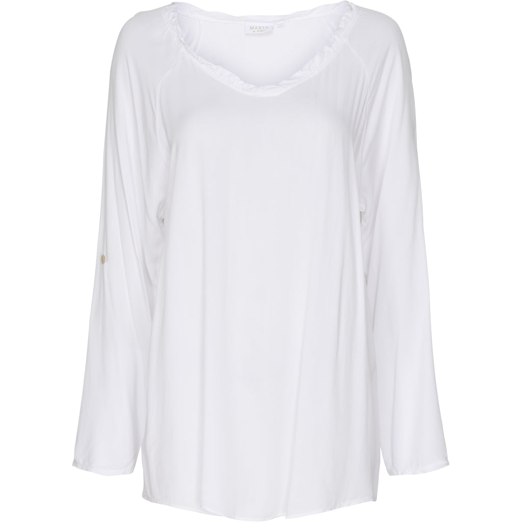 MARTA DU CHATEAU Langærmet bluse Restudsalg White