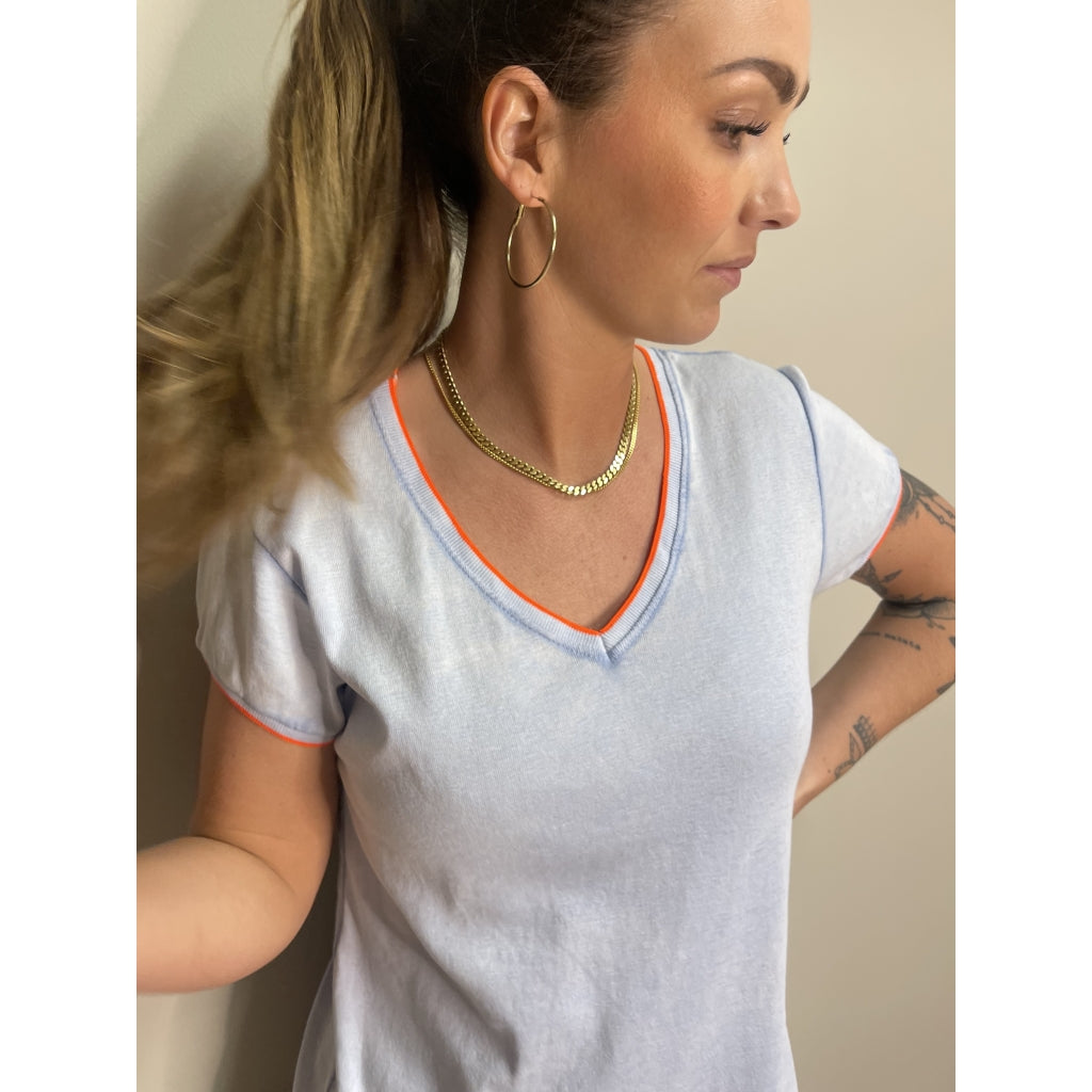 MARTA DU CHATEAU Marta Du Chateau Tee - Erika 8846. Restudsalg Blue