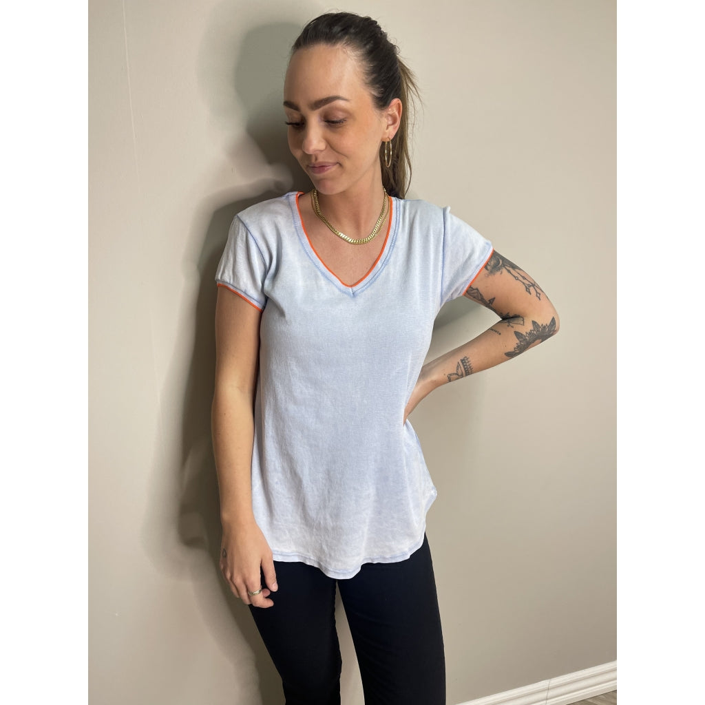 MARTA DU CHATEAU Marta Du Chateau Tee - Erika 8846. Restudsalg Blue