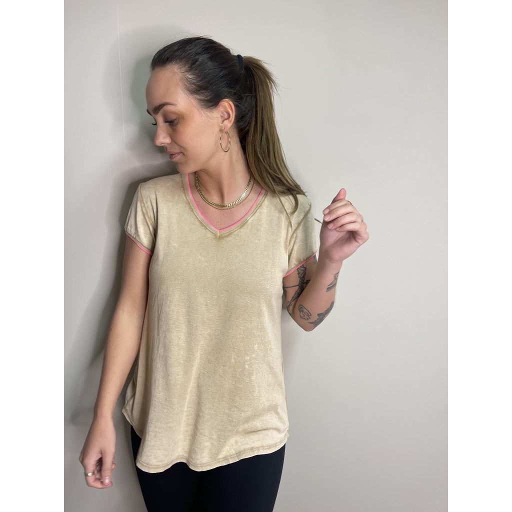 MARTA DU CHATEAU Marta Du Chateau Tee - Erika 8846. Restudsalg Kaki