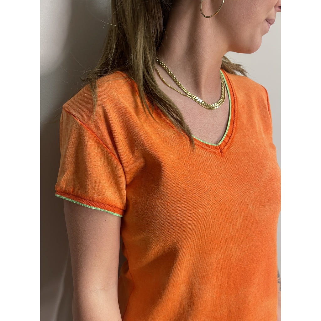MARTA DU CHATEAU Marta Du Chateau Tee - Erika 8846. Restudsalg Orange