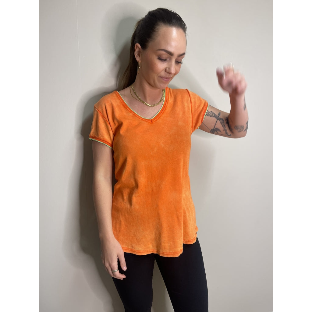 MARTA DU CHATEAU Marta Du Chateau Tee - Erika 8846. Restudsalg Orange