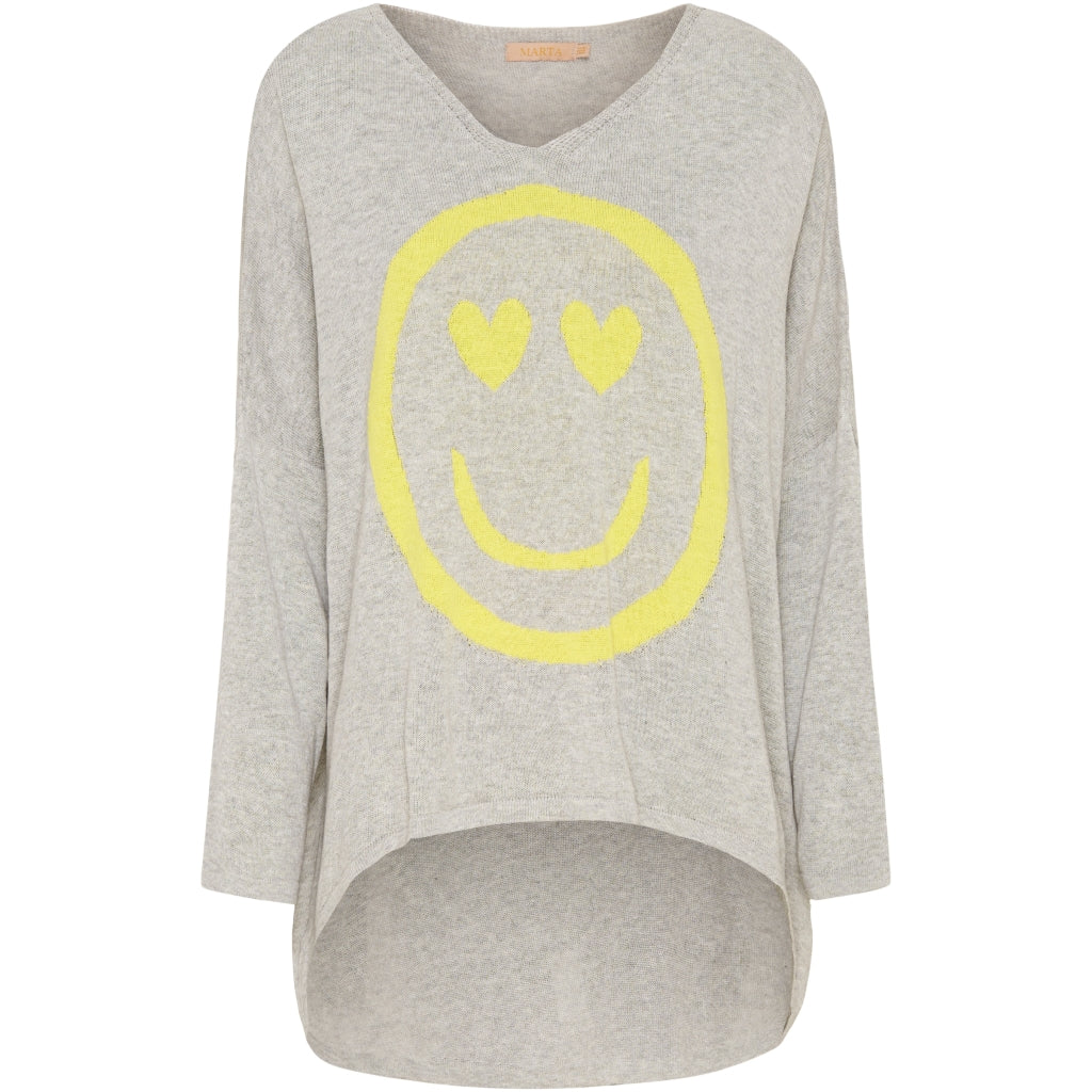 MARTA DU CHATEAU Marta Du Chateau dame strik 22105 Knit Perla/Limone
