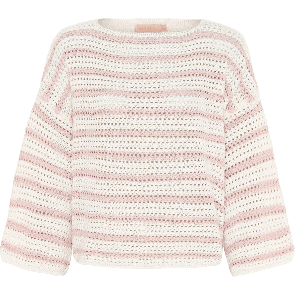 MARTA DU CHATEAU Marta Du Chateau dame strik 23109 Knit Calce/Cipria 698
