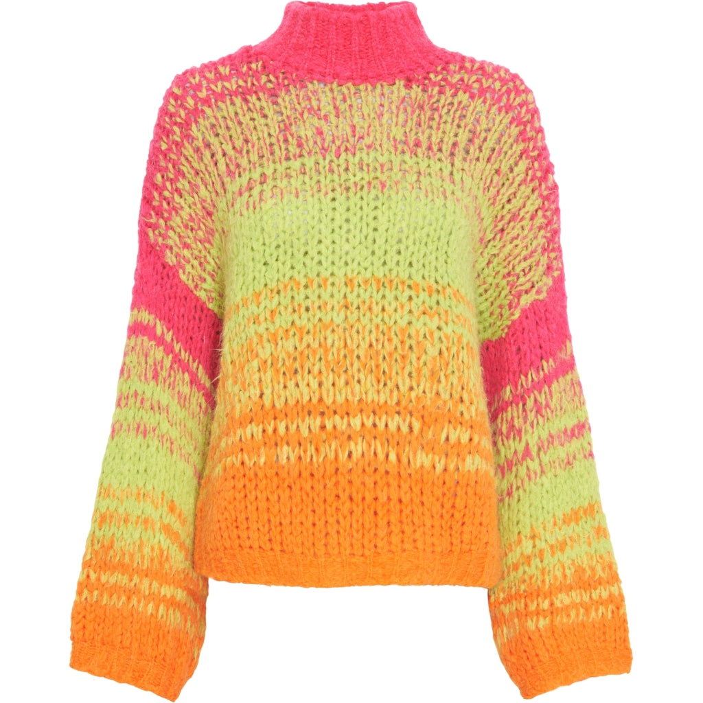 MARTA DU CHATEAU Marta Du Chateau dame strik 4461. Knit Fuxia/Green/Orange