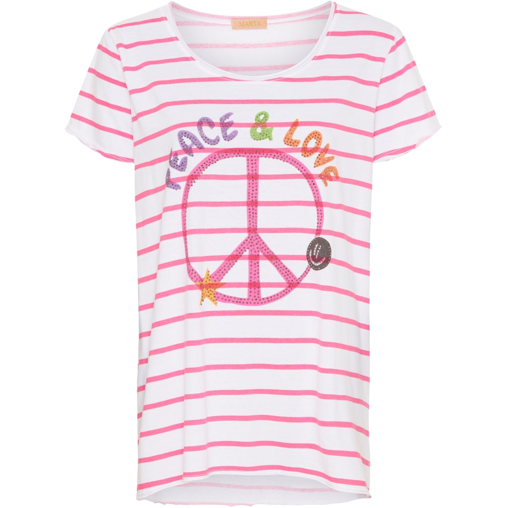 MARTA DU CHATEAU Marta Du Chateau t shirt 1535 Restudsalg Fuxia Stripe