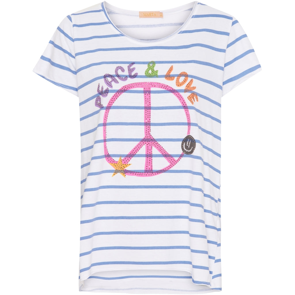 MARTA DU CHATEAU Marta Du Chateau t shirt 1535 Restudsalg Jeans stripe