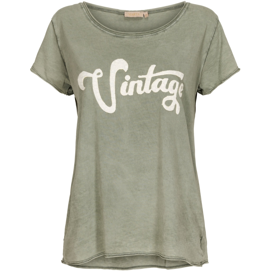 MARTA DU CHATEAU Marta dame t-shirt 51017 Restudsalg Kaki