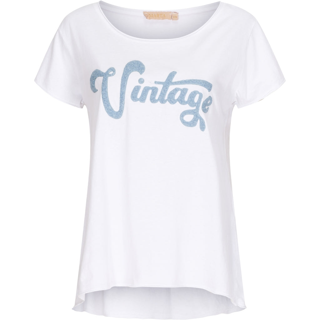 MARTA DU CHATEAU Marta dame t-shirt 51017 Restudsalg White