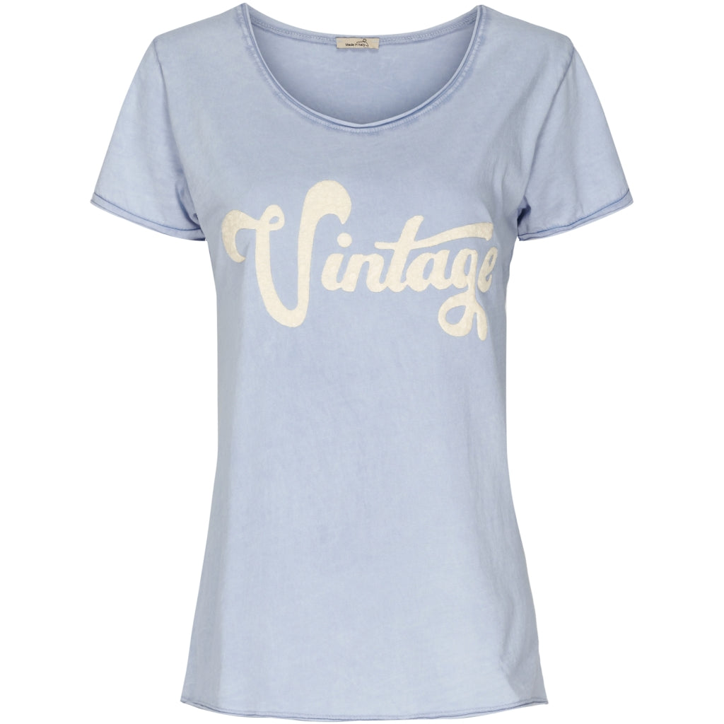 MARTA DU CHATEAU Marta dame t-shirt 51017 Restudsalg celleste