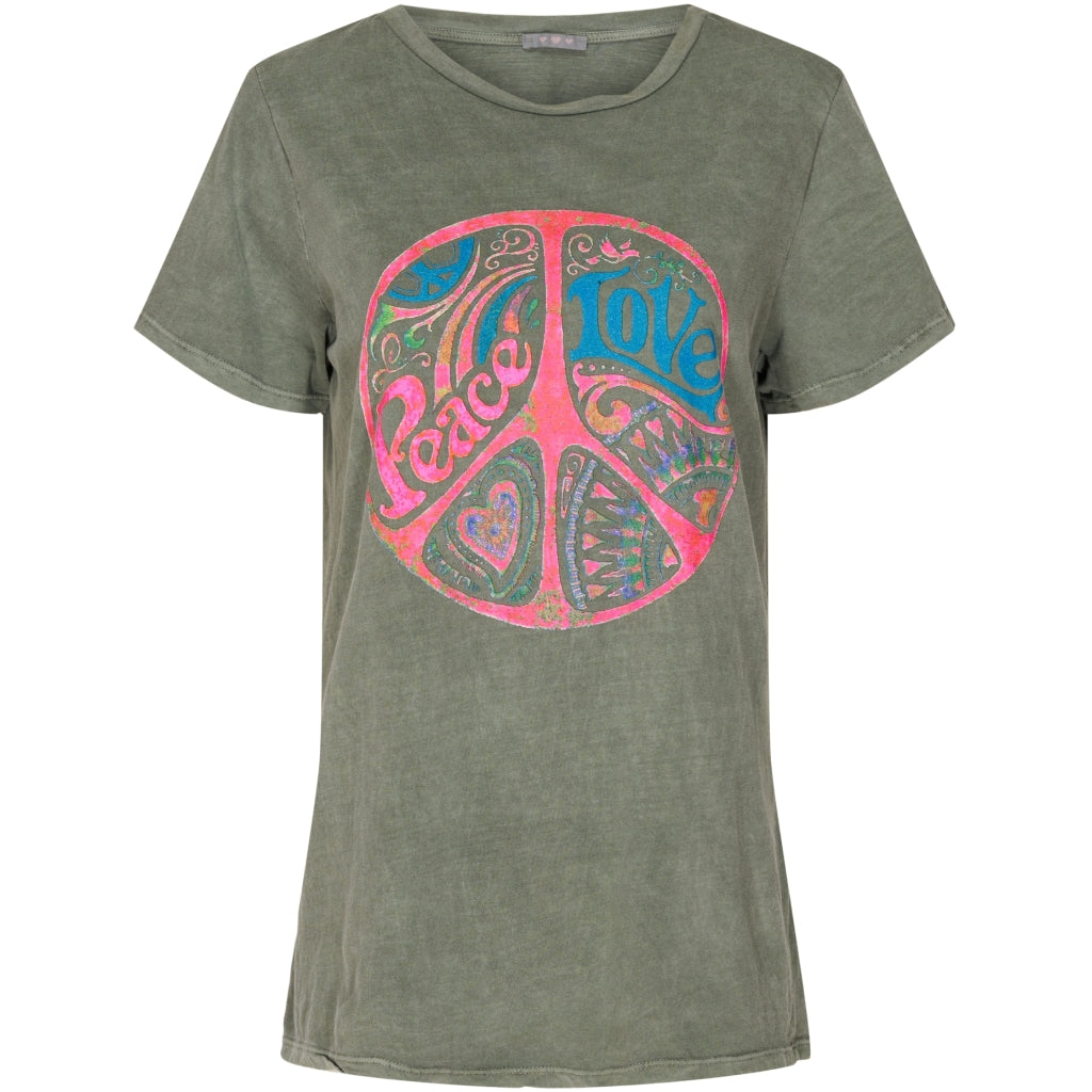 MARTA DU CHATEAU Marta dame t-shirt 7700 Restudsalg Kaki