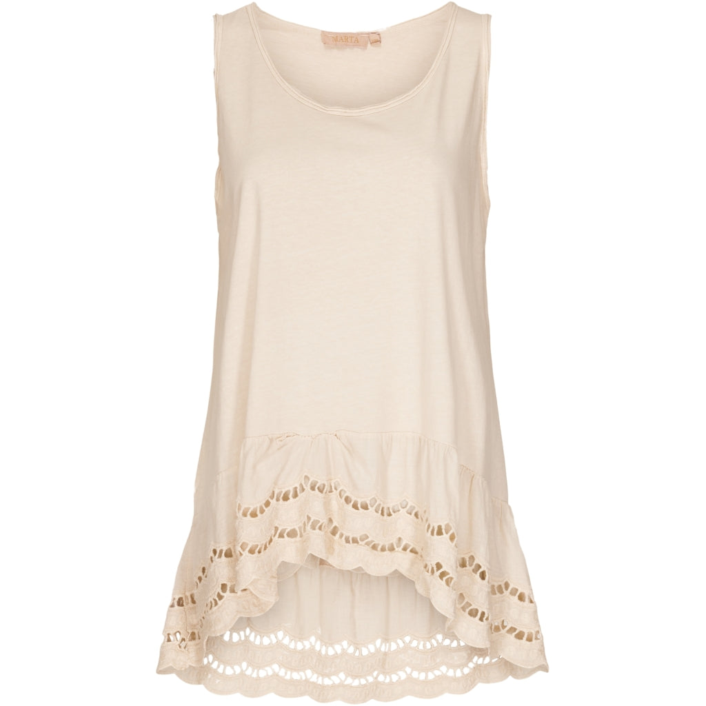 MARTA DU CHATEAU Marta dame top 777600 Restudsalg Beige
