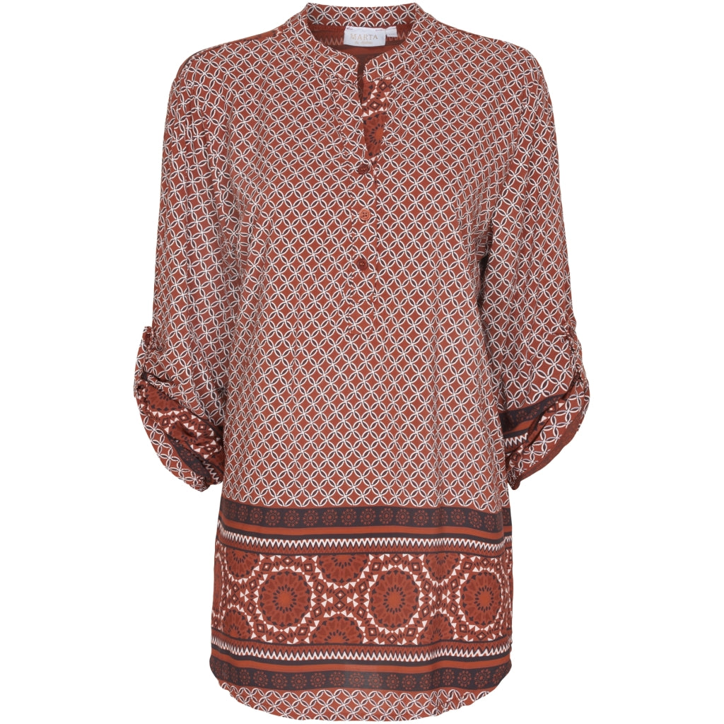 MARTA DU CHATEAU Marta du Chateau Bluse 226 Restudsalg Brown