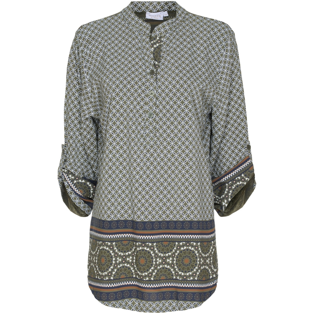 MARTA DU CHATEAU Marta du Chateau Bluse 226 Restudsalg Kaki