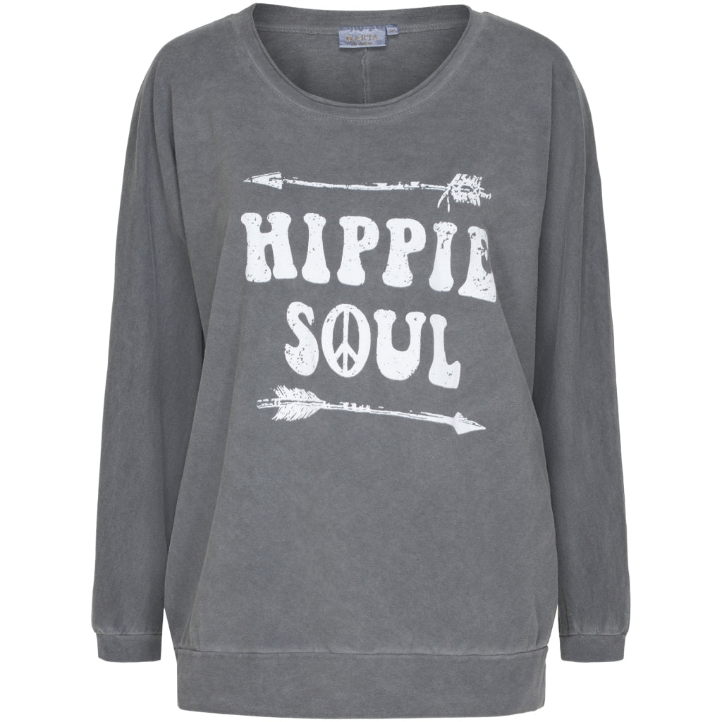 MARTA DU CHATEAU Marta du Chateau Sweatshirt 4488 Restudsalg Dark Grey