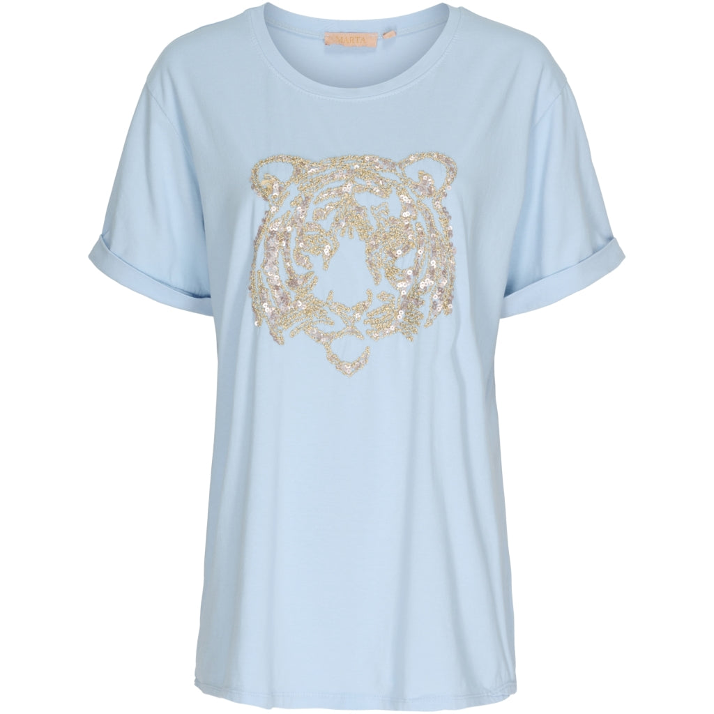 MARTA DU CHATEAU Marta du Chateau T-Shirt D545 Restudsalg Light blue
