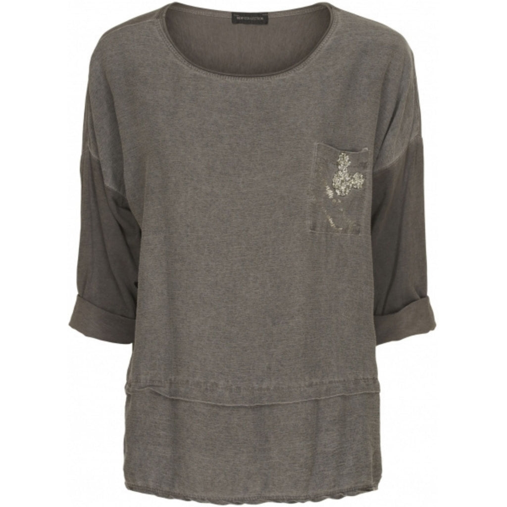MARTA DU CHATEAU Marta du Chateau bluse 12301 Restudsalg Grey