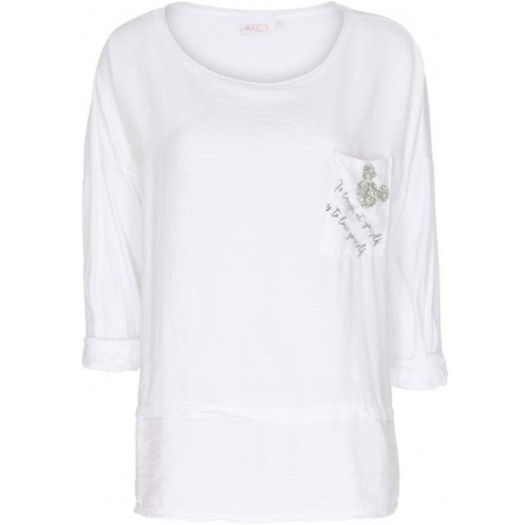 MARTA DU CHATEAU Marta du Chateau bluse 12301 Restudsalg White
