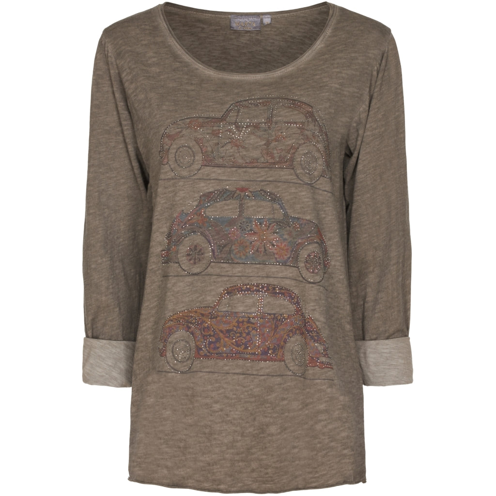 MARTA DU CHATEAU Marta du Chateau bluse 4486 Restudsalg Brown