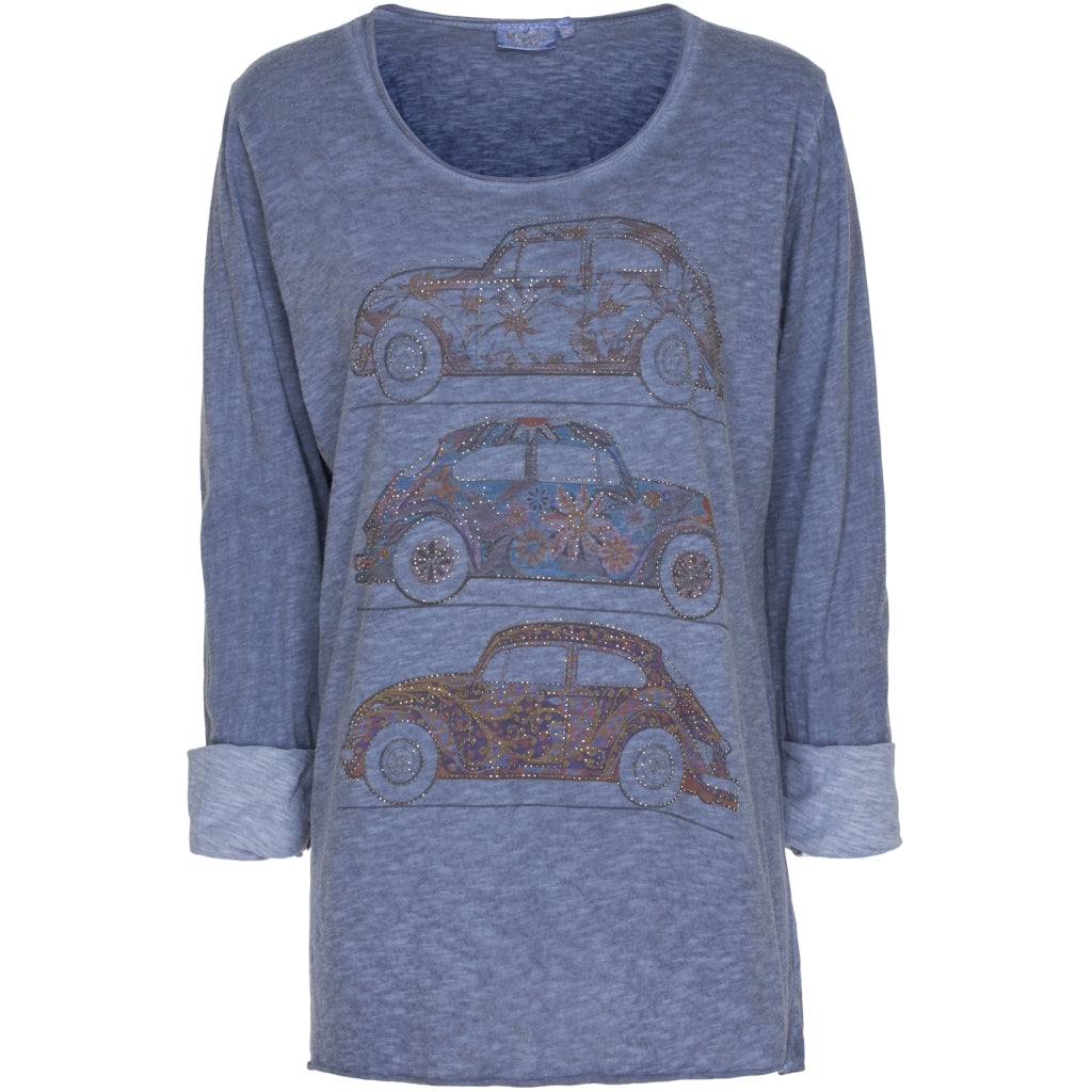 MARTA DU CHATEAU Marta du Chateau bluse 4486 Restudsalg Denim Blue