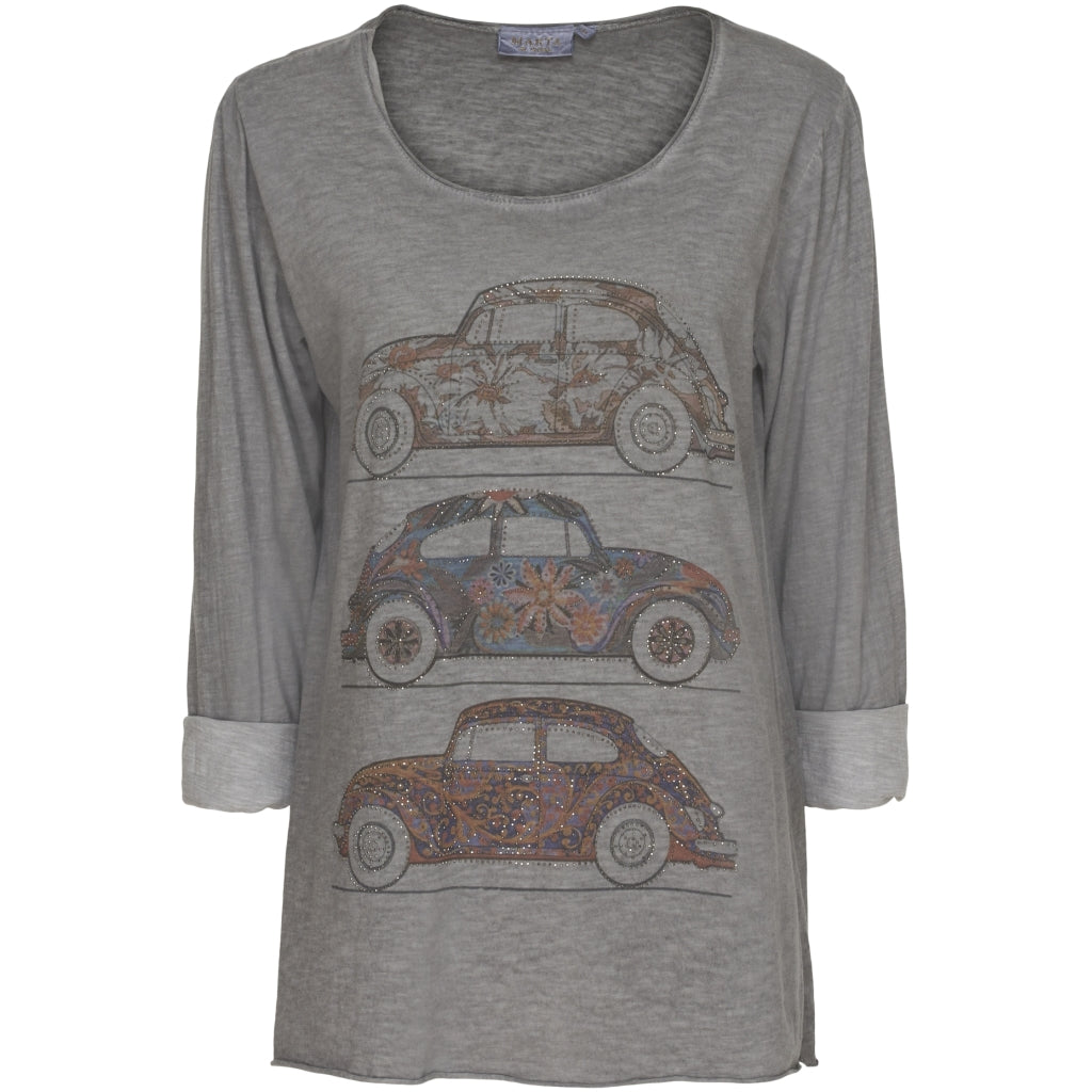 MARTA DU CHATEAU Marta du Chateau bluse 4486 Restudsalg Grey