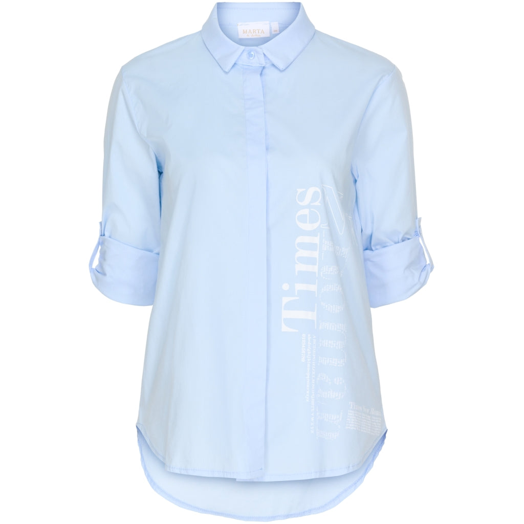 MARTA DU CHATEAU Marta du Chateau skjorte P11-1 Restudsalg Light blue