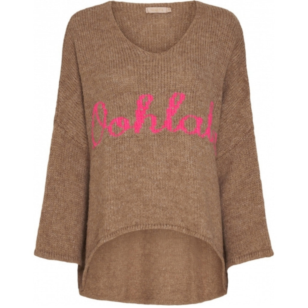 MARTA DU CHATEAU Marta du Chateau strik 201385 Restudsalg Camello Fuxia