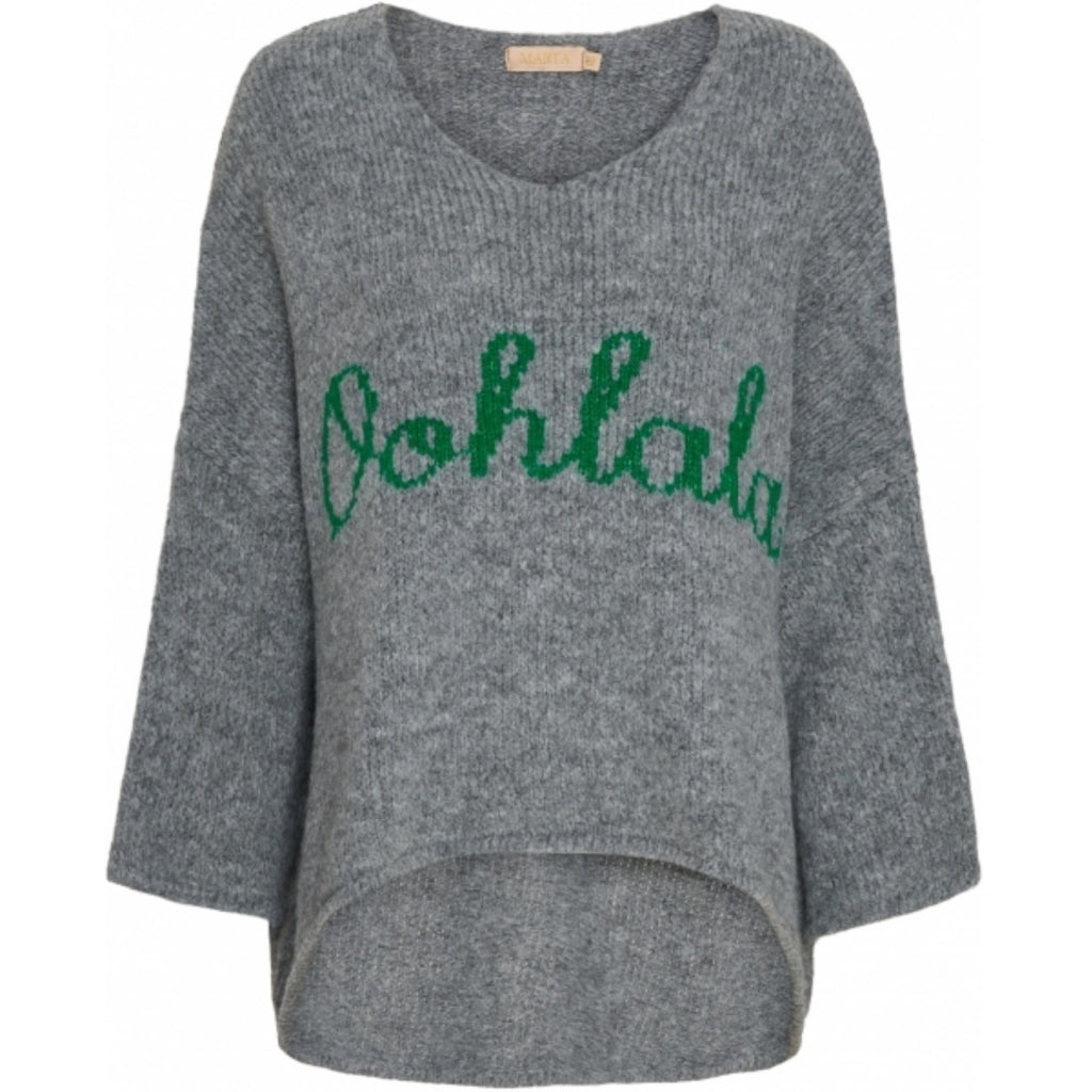 MARTA DU CHATEAU Marta du Chateau strik 201385 Restudsalg Grey/Green