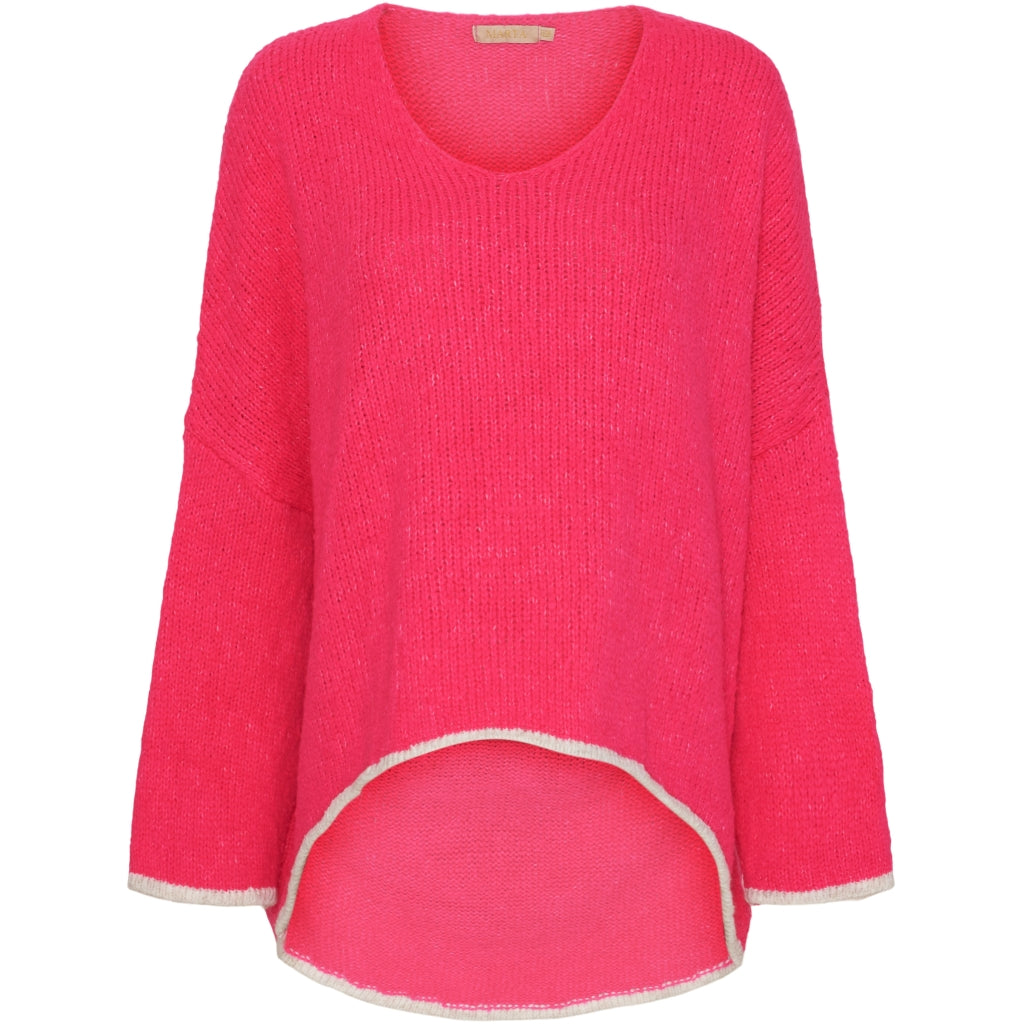 MARTA DU CHATEAU Marta du Chateau strik 21953 Restudsalg Fuxia/Crema