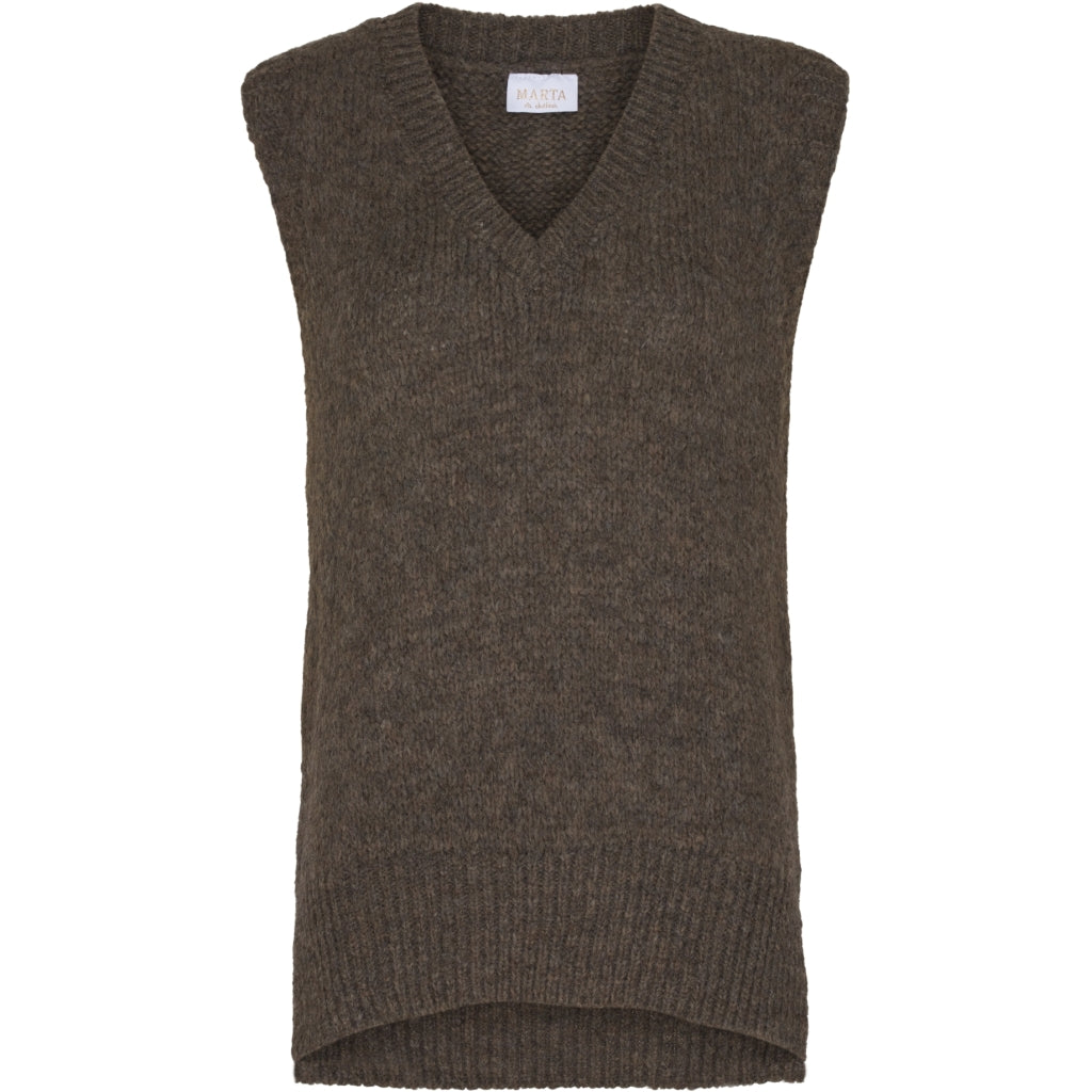 MARTA DU CHATEAU Marta du Chateau strik Vest 201138 Restudsalg Brown