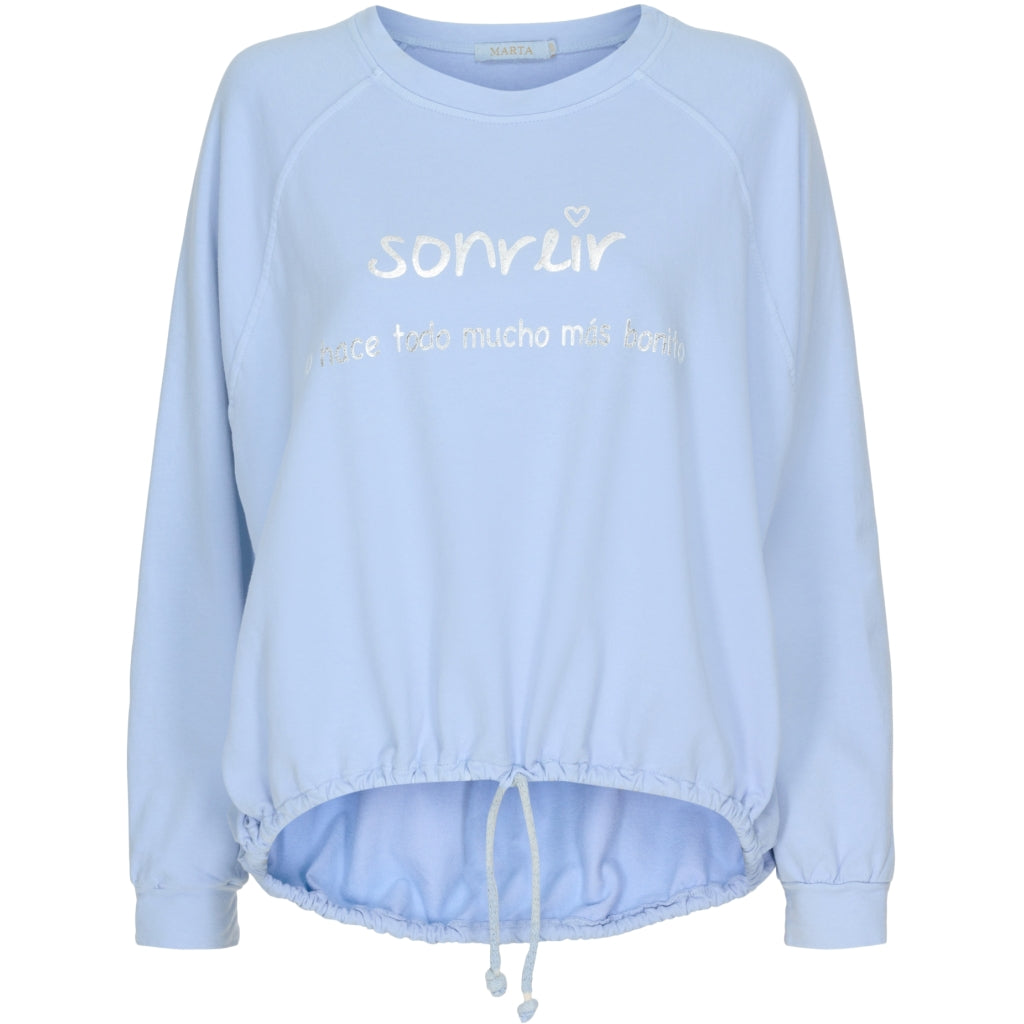 MARTA DU CHATEAU Marta du Chateau sweatshirt 83063 Restudsalg Light blue