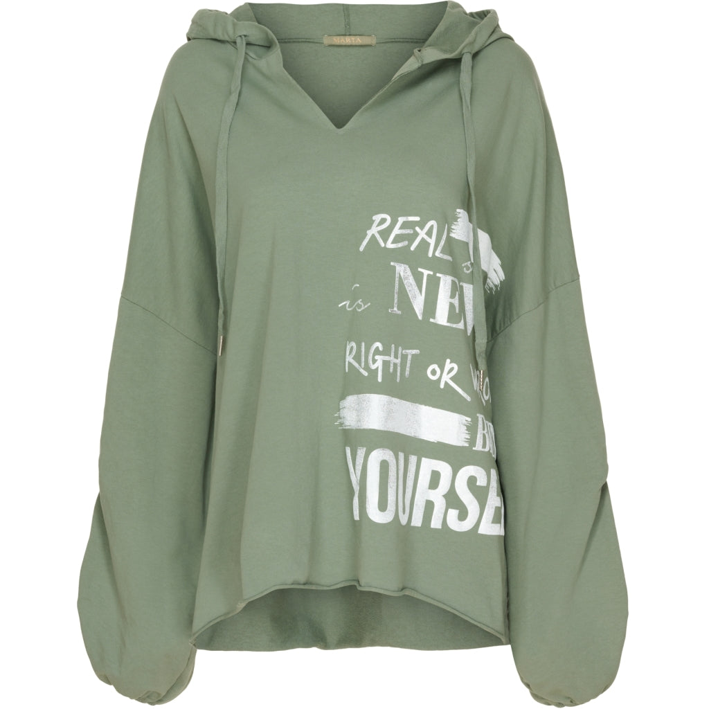 MARTA DU CHATEAU Marta du Chateau sweatshirt 83069 Restudsalg Kaki